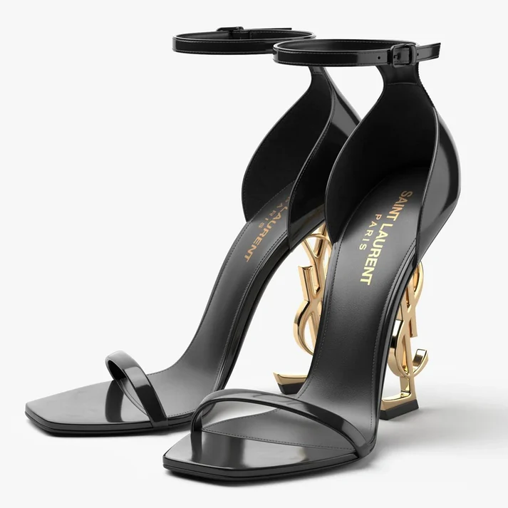 YSL HEELS | 4 INCHES BLACK