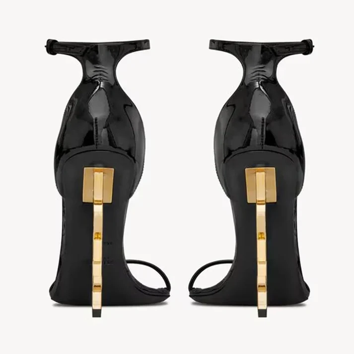 YSL HEELS | 4 INCHES BLACK